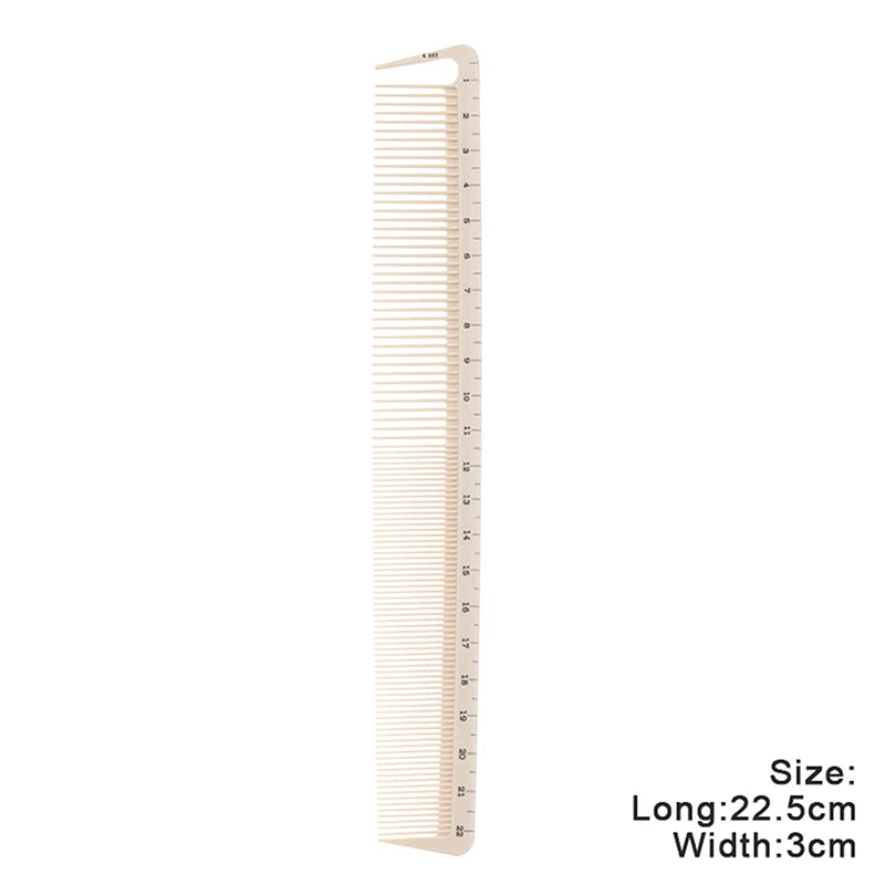 Scale Marked Professional Barber Comb Laser Ruler Hair Cutting Styling Tool Salon Hairdressing Plastic Modeling Brush Supplies Vue A2