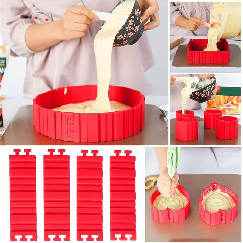 Baking Snake Silicone Cake Mold DIY Magic Heart Shade Rectangular Round Shade Cake Mold Pastry Tools Kitchen Baking Pastry Tools Vue