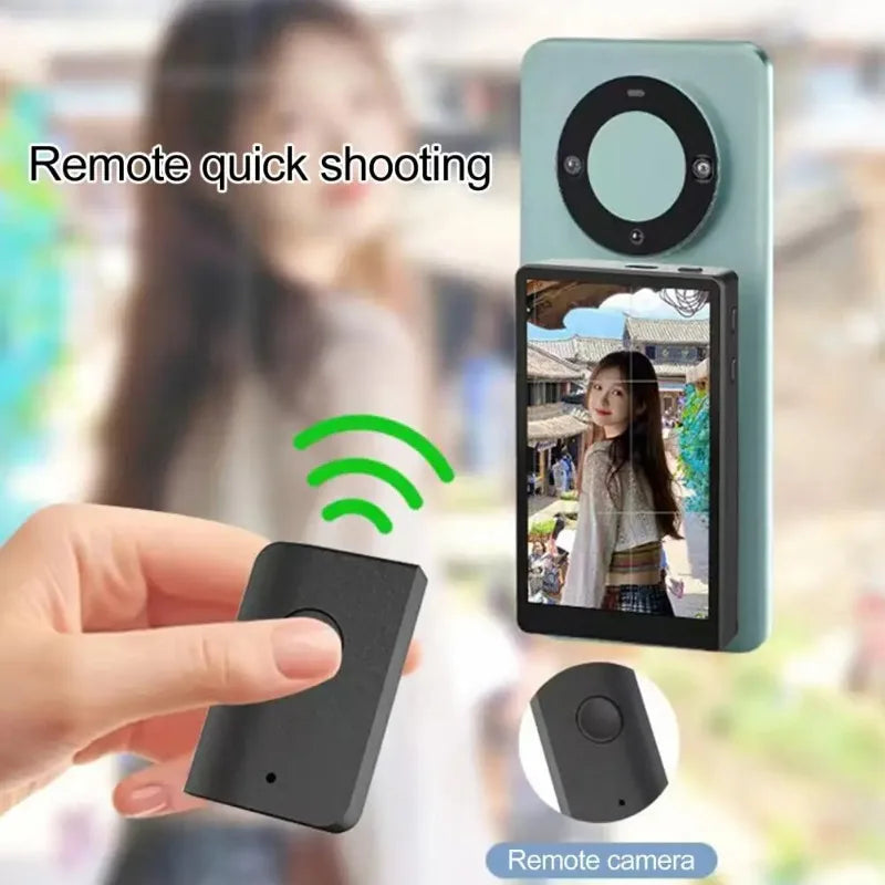 Magnetic Screen Projector Hands-free Selfie Monitoring Screen with Magnetic Phone Holder for Vlog Live Stream Remote Control Vue