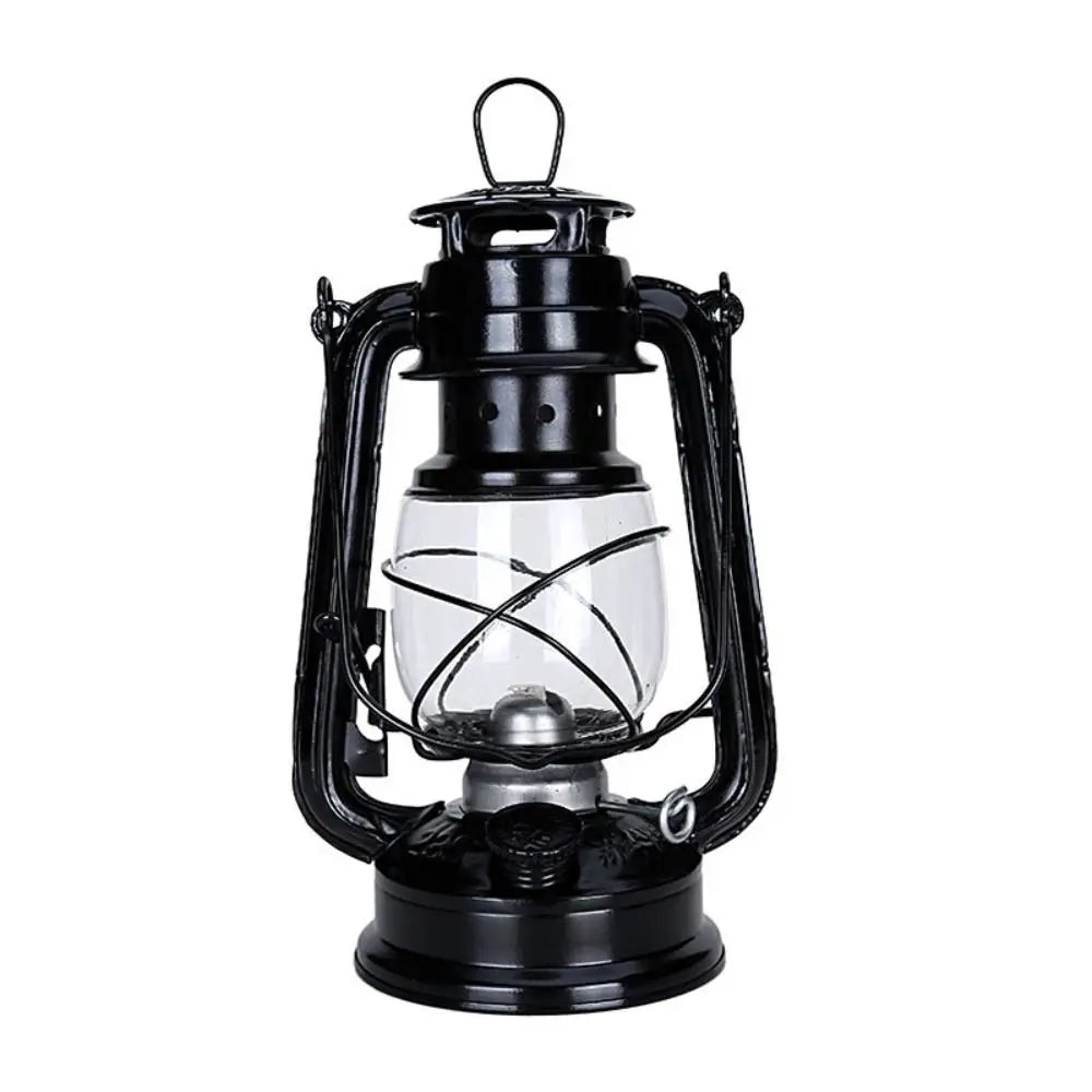 Not Rust Leakproof Creative Bedroom Pub Home Decor Portable Bar Cafe Oil Lamp Lamp Camping Lights Lantern Vue black-19cm
