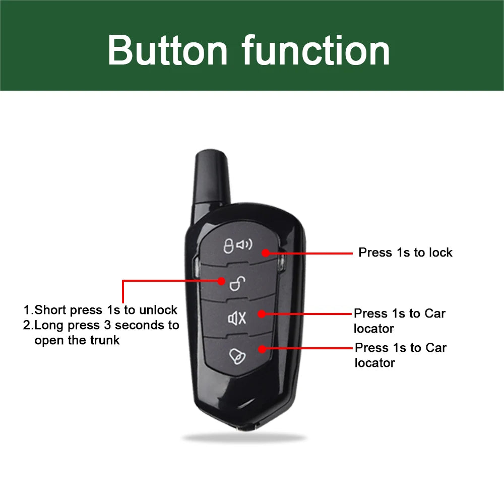 Universal Car Fechada da Porta, Kit Automóvel de Controlo Remoto Central, Sem Chave, Bloqueio com, 12V Vue