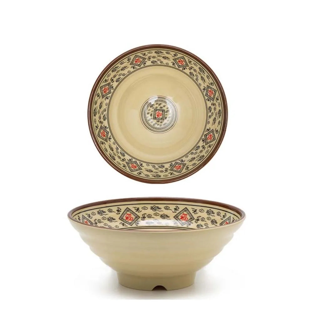 Commercial Imitation Ceramic Melamine Ramen Bowl Japanese-style Large Capacity Noodle Bowl Anti-fall Soup Bowl Hotels Vue -7 in-Style G