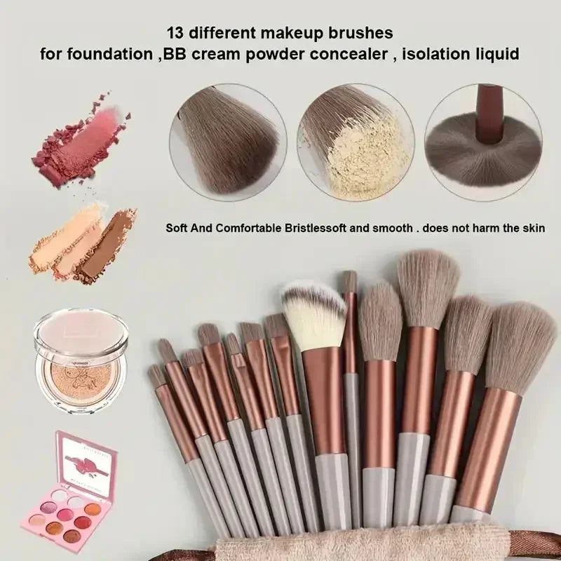 Makeup Brush Set Soft Fluffy Professiona Cosmetic Foundation Powder Eyeshadow Kabuki Blending Make Up Brush Beauty Tool Makeup Vue