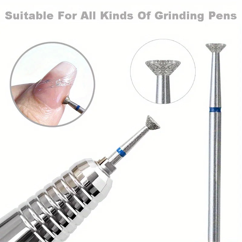 1PC Precision Carbide Nail Drill Bit For Manicure Pedicure Electric Machine Accessory Burr Tool Vue