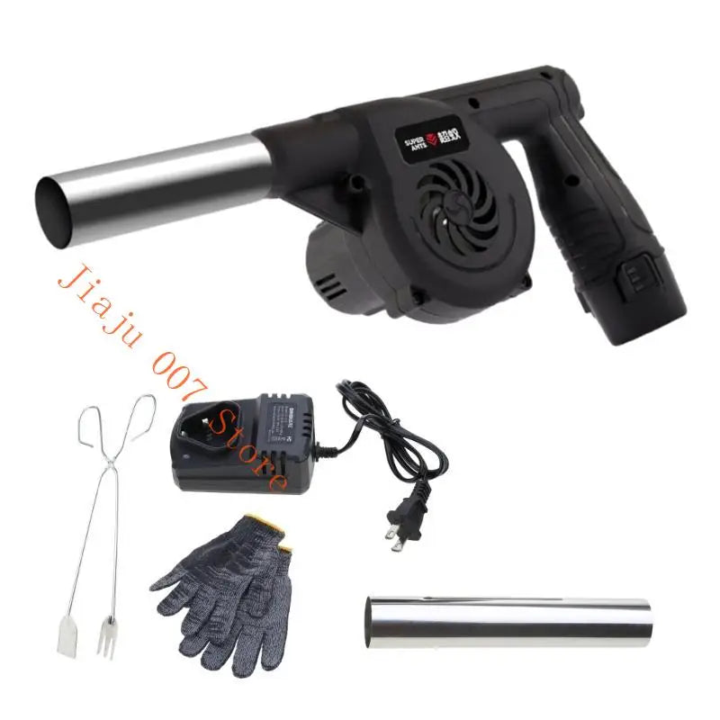 Rechargeable Handheld BBQ Fan Air Blower – 5-Speed Control BBQ Air Blower Fan Vue
