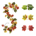 2 Meters Artificial Maple Leaf Garland Hanging Vine DIY Craft Fall Foliage Garland Floral Plants Flexible Fall Atmosphere Prop Vue Style 1