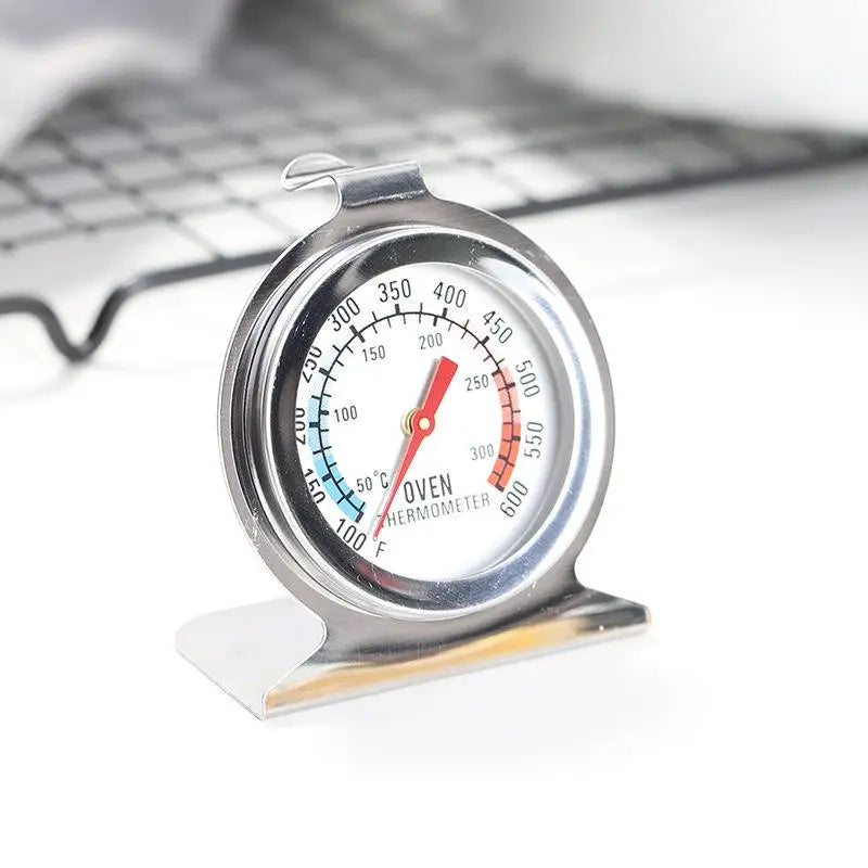 Stainless Steel Oven Thermograph 300°C Stand Up Temperature Meter Mini Dial for Baking Bread Meat Cakes in Home Vue