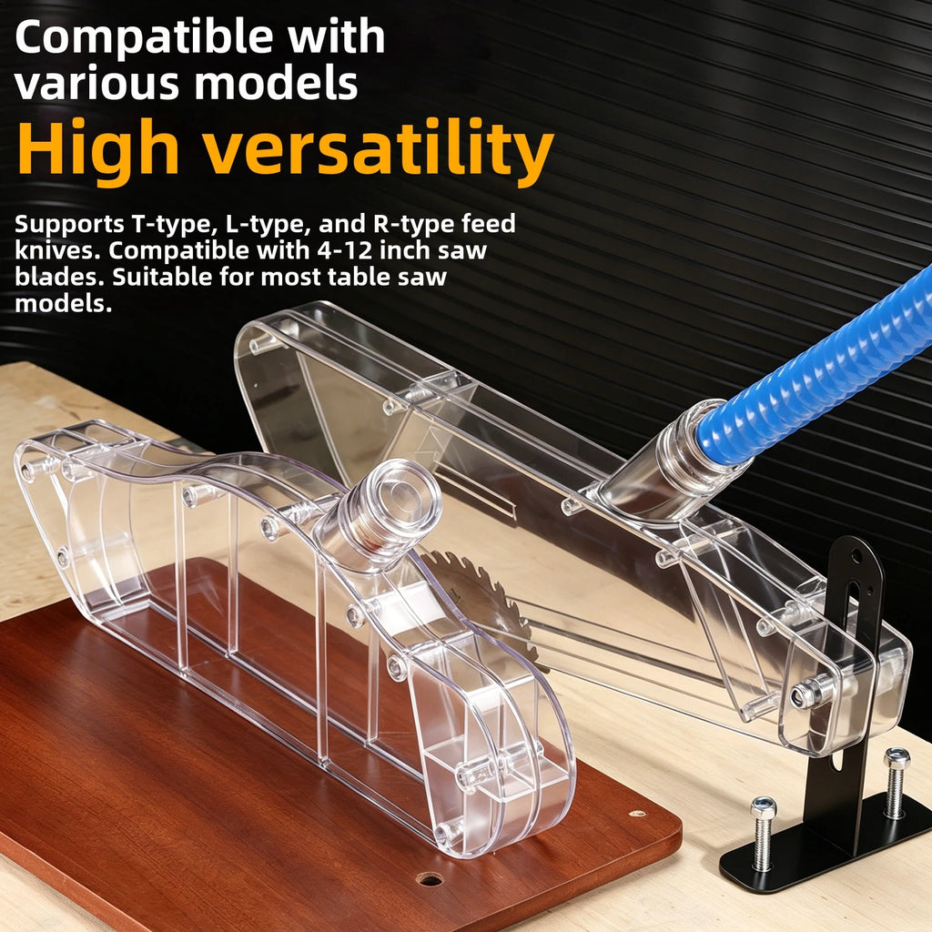 Transparent Table Saw Guard Cover | Fits 4–12 Inch Saws Table Saw Guard Vue