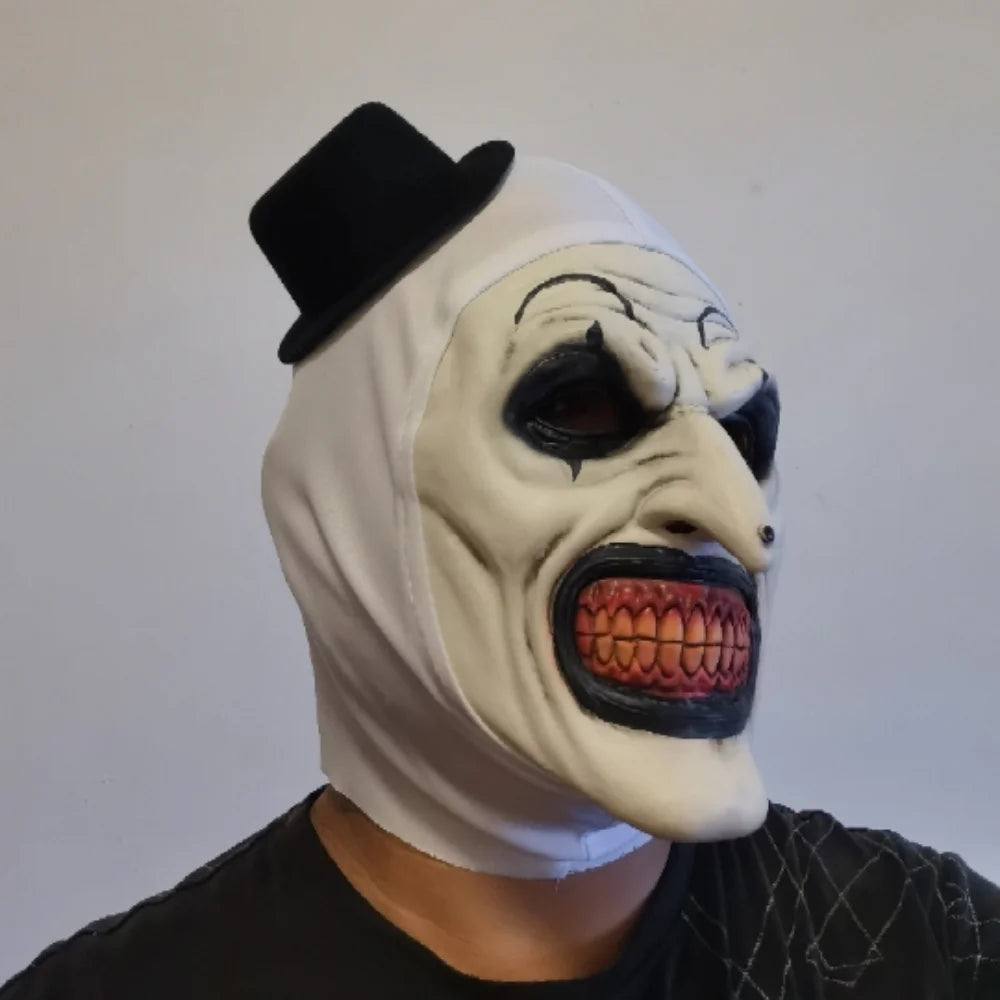 Scary Cosplay Mask Halloween Clown Bloody Latex Soft Props Party