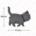 KAK Animal Shape Cabinet Knobs Handles for Kids Room Lovely Decorative Wall Hooks Hats Clothes Hanging Hooks Furniture Handle Vue Blue Cat
