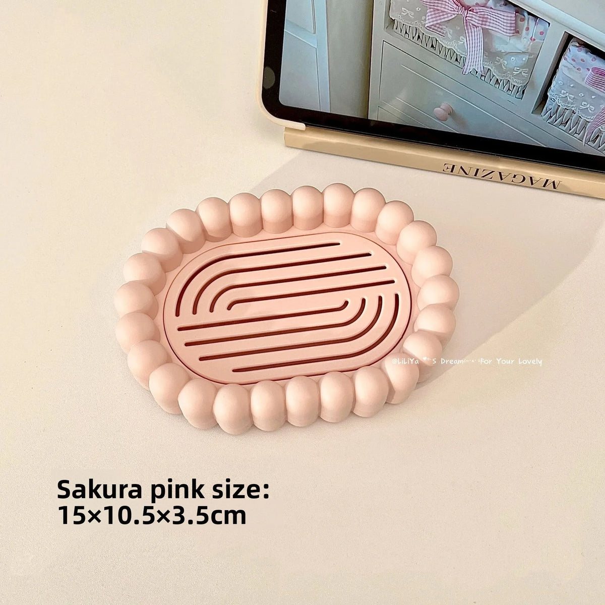 Bathroom Soap Box Plastic Soap Dish with Drain Hole Soap Holder Home Soap Storage Tray Vue Pink