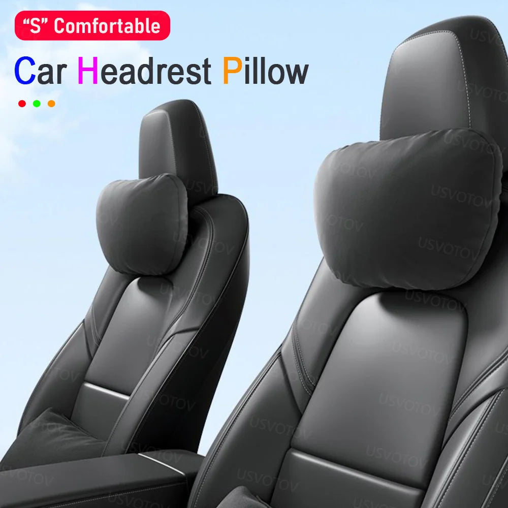 Comfortable Headrest Neck Pillow Support For Tesla Model 3 Y S X YL Genesis Hyundai Tucson Grandeur Avante Kia BMW Mercedes Benz Vue