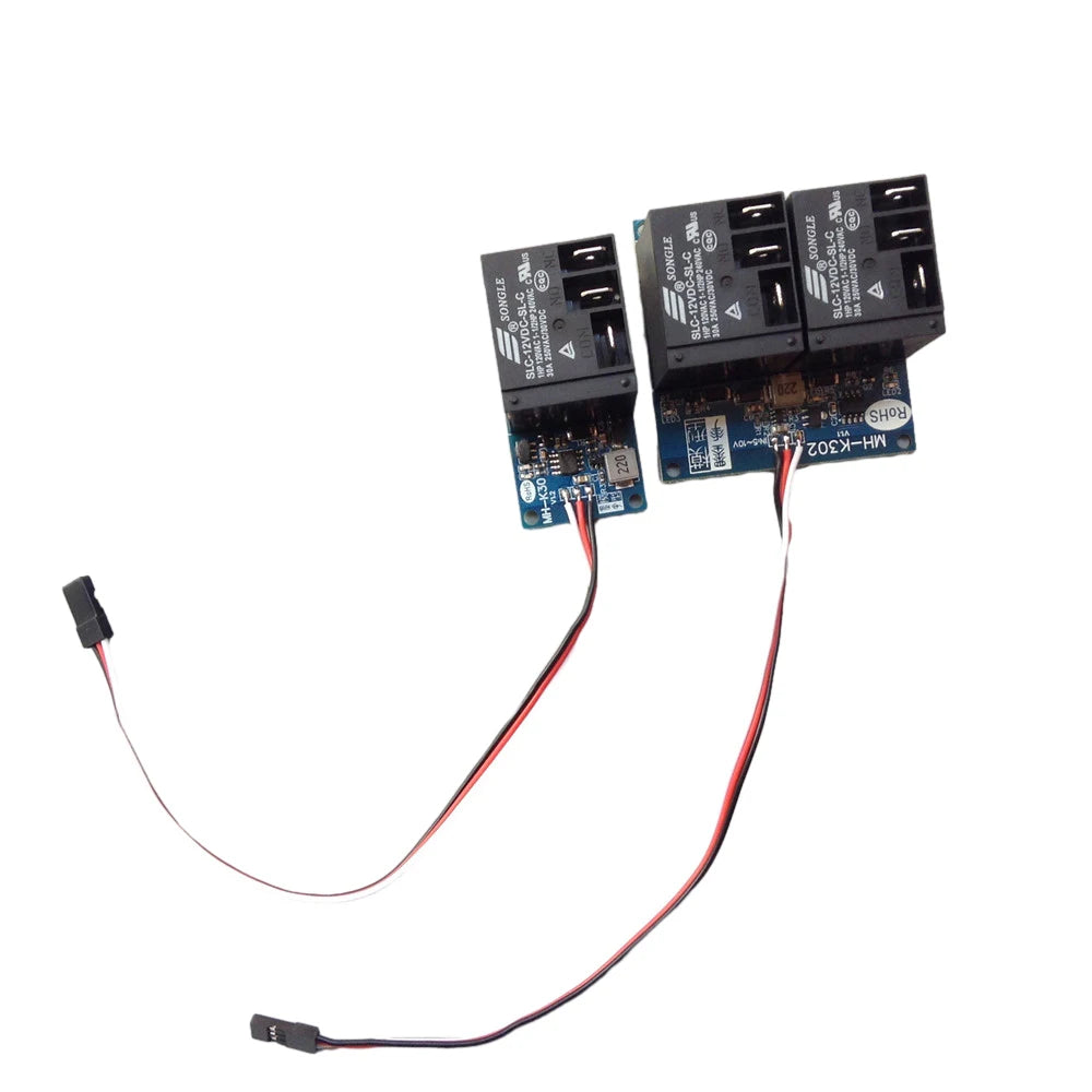 30A Electronic Relay Module 12V 1/2 Channel High Power PWM Relay Switch Remote Control On-off Switches for DIY RC Models Vue 1 Way