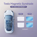 YZ For Tesla Model 3/Y/YL Highland Juniper 2026 Black Roof Graphene Honeycomb Sun Shades Sunshade Car Rear Front Sunroof Glass Vue YELLOW