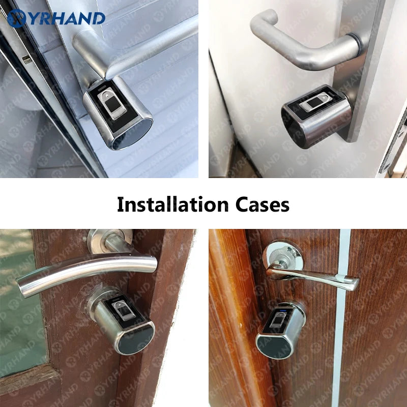 Ttlock Fingerprint Smart adjust Cylinder Lock password Biometric Electronic door Lock with digital Keypad Home intelligent lock Vue