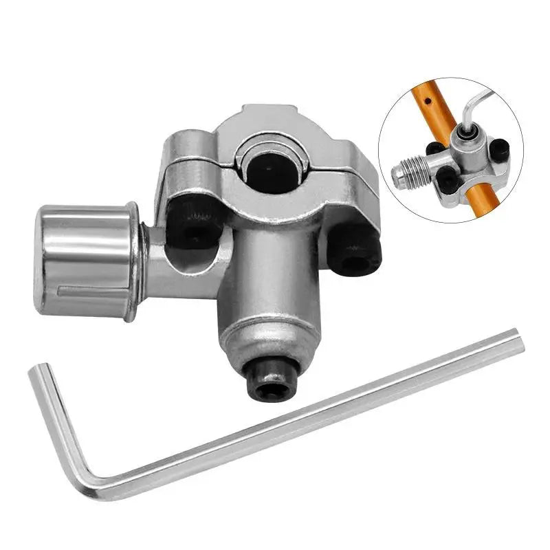 Zinc Alloy Piercing Valve Tap Kit For 6-10mm Copper Tube Refrigeration AC System Repair Vue