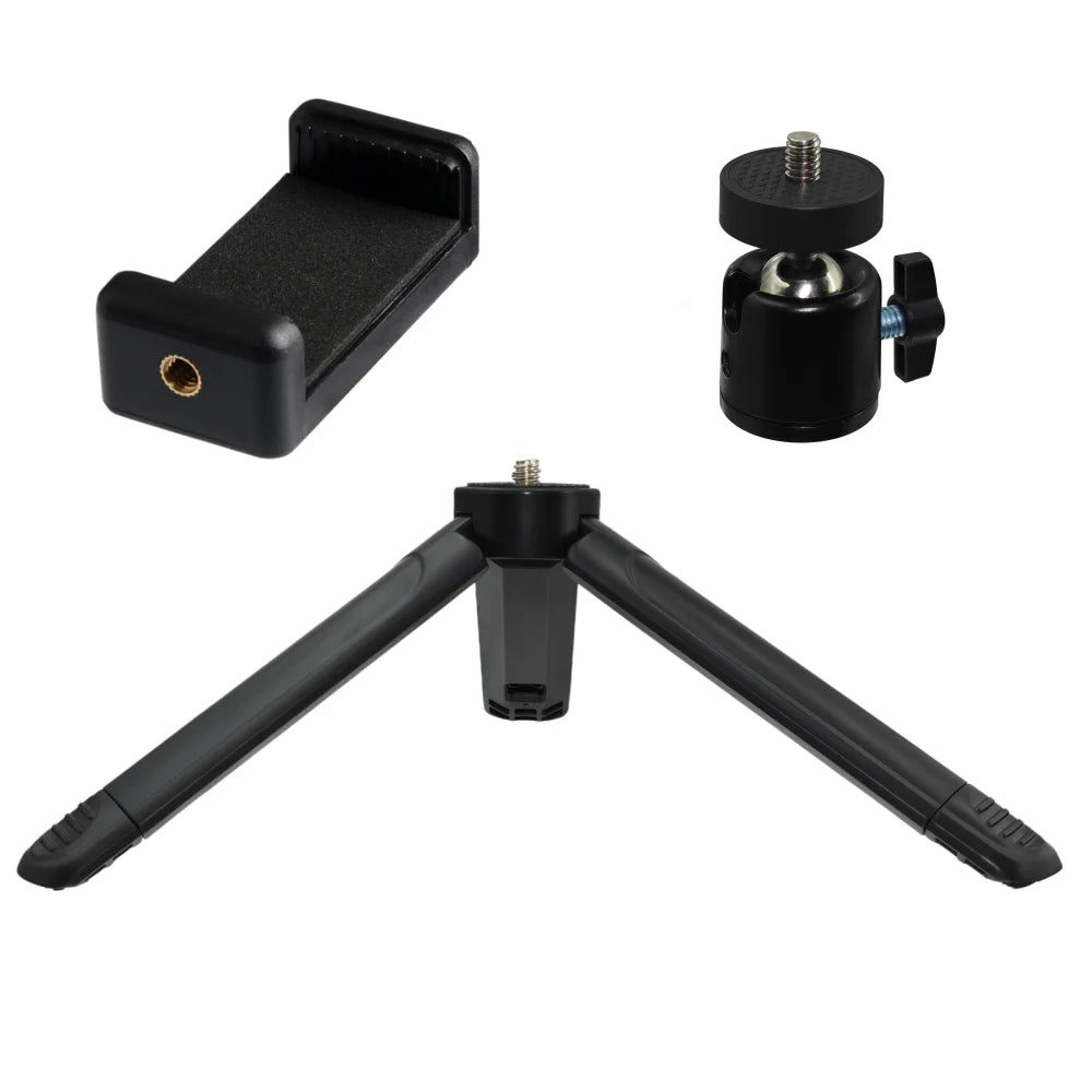 Extendable Mini Tripod Stand 1/4" Screw Mount for DJI Osmo GoPro Insta360 Action Camera Phone Desktop Tripod for Vlog Live Strea Vue For Phone