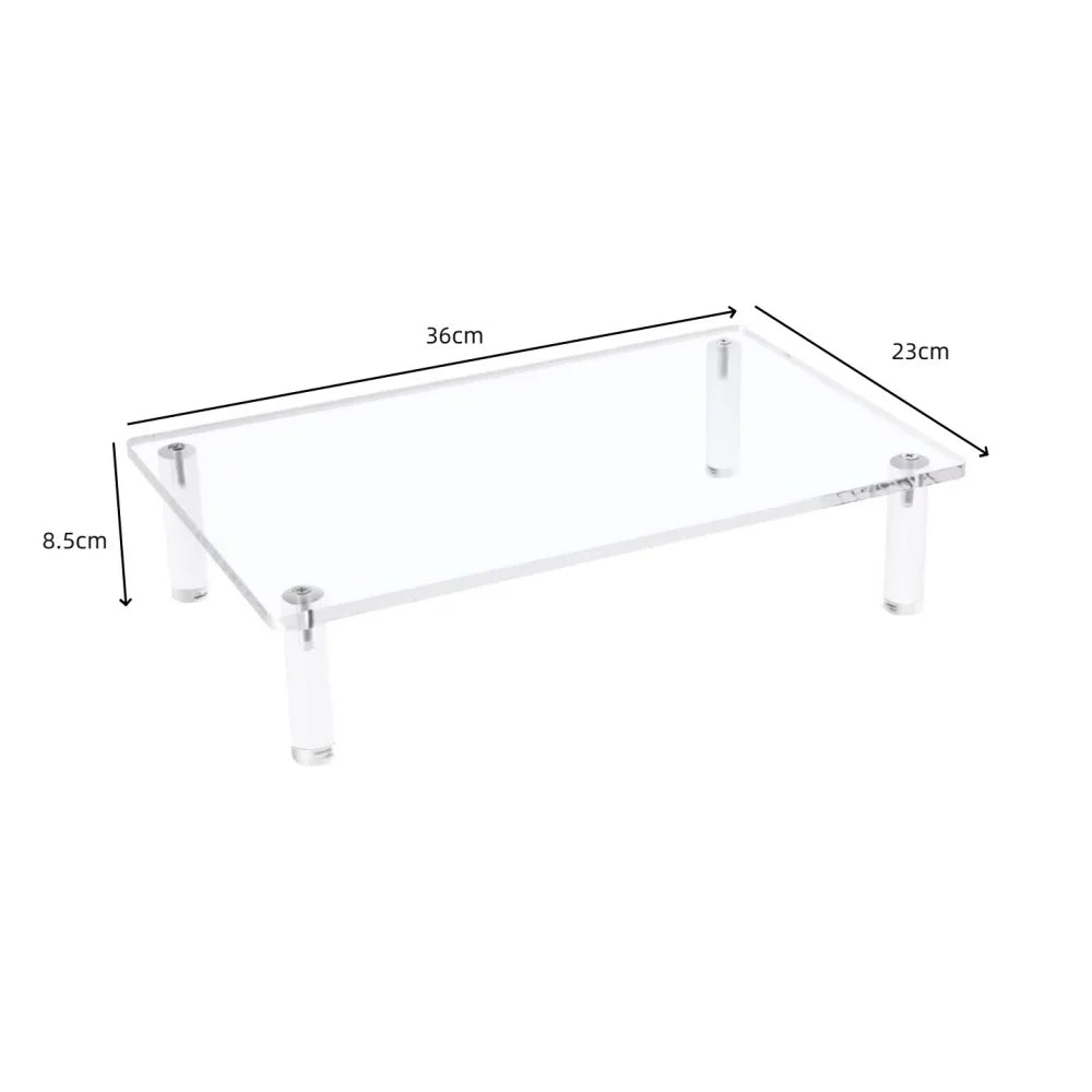 Monitor Stand, Monitor Stand Riser, Laptop Stand for Desk, Laptop Riser, Desk Organizer for Monitor, 15.6" Laptop, PC, Printer Vue