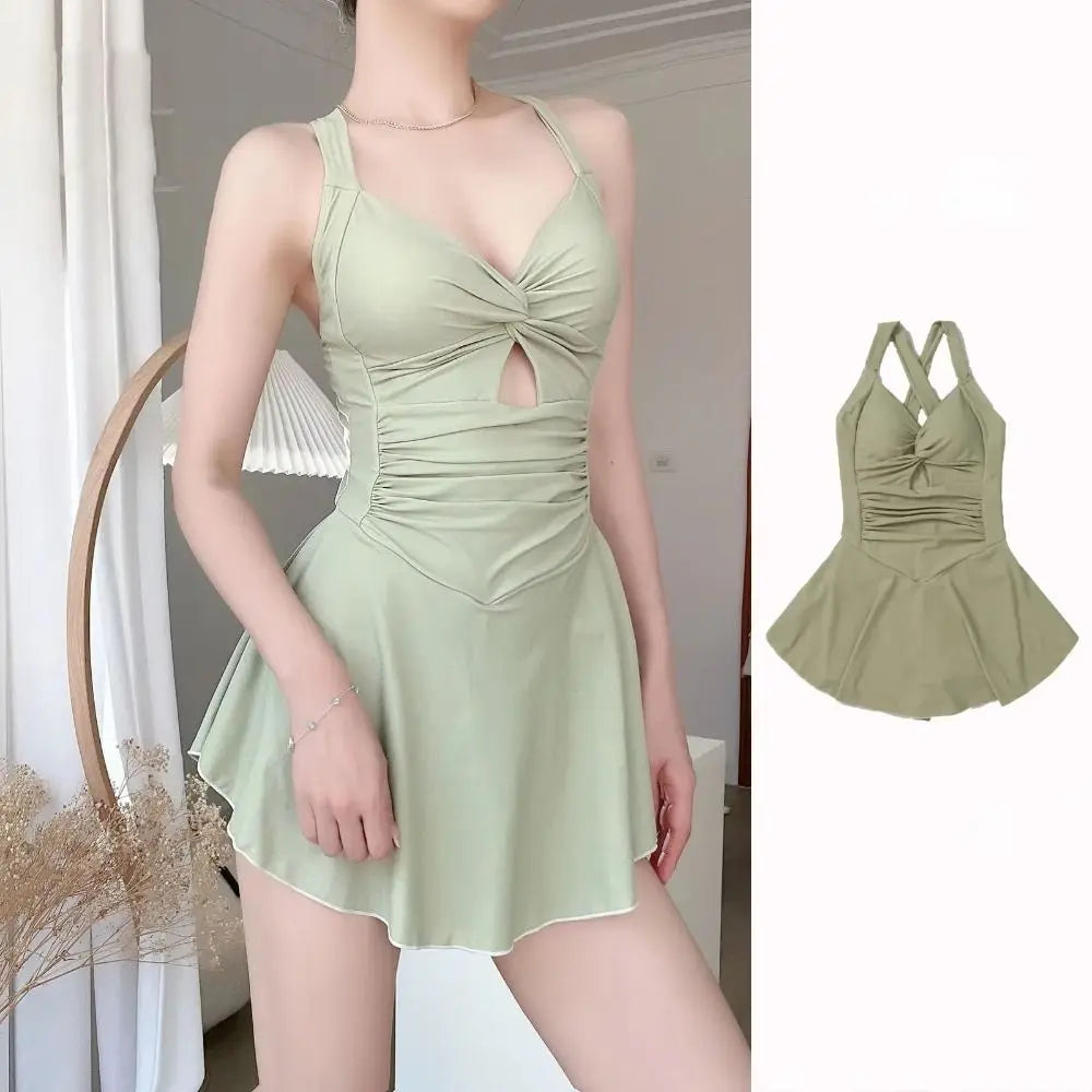 High Waist Women Beach Wear Swim Skirt Swim Suit Waterproof Beach Swimwear Sun Protection Pretty Summer Beach Dress Surfing Vue