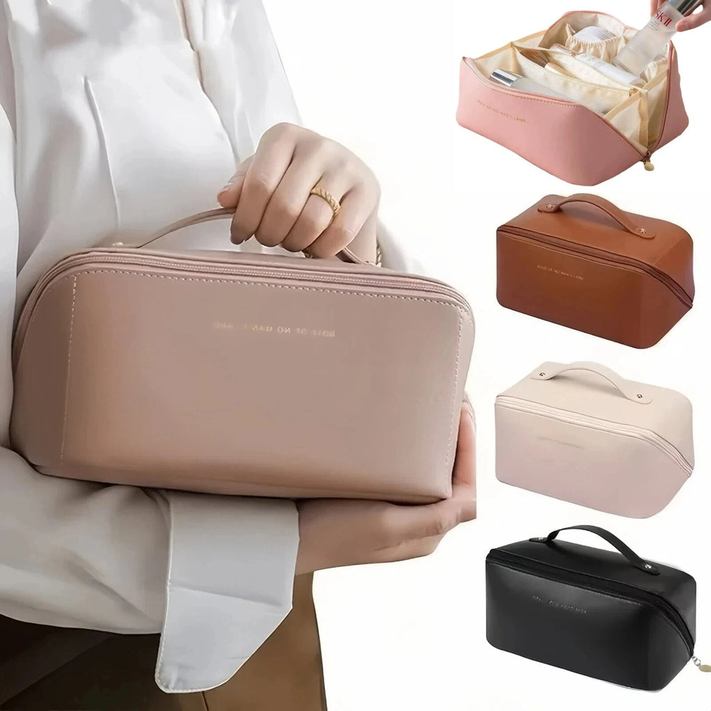 Makeup Organizer Female Toiletry Kit Bag PU Leather Portable Travel Toiletry Bag Women Cosmetic Bag Toiletries Organizer Vue