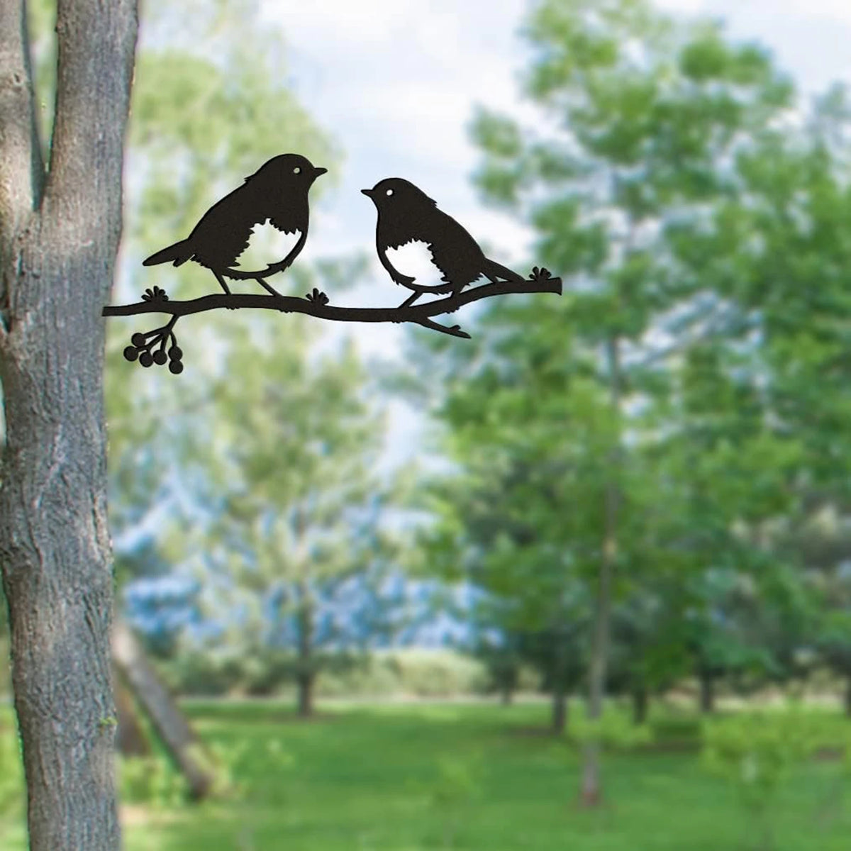 Black Metal Robin Bird Wall Art – Large Hanging Décor Sign Metal Wall Art Vue