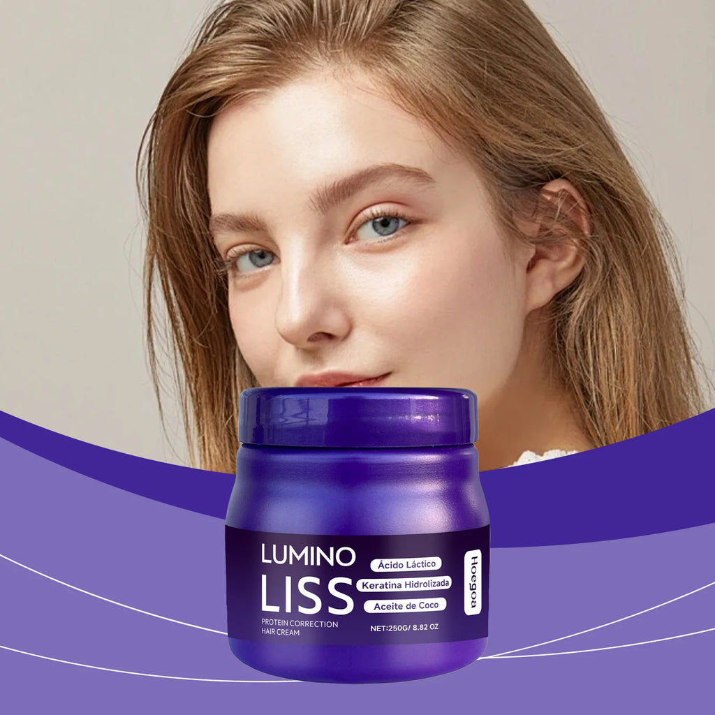 Protein Straightening Cream Nourishes Softens Hair Creating Silky Smooth Hair Repair Frizz Curls Naturally Without Damaging Hair Vue