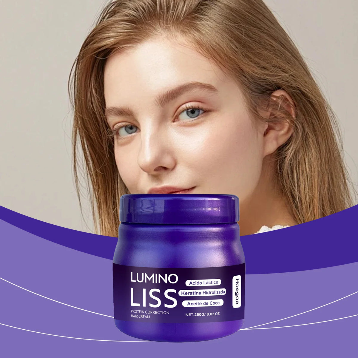 Protein Straightening Cream Nourishes Softens Hair Creating Silky Smooth Hair Repair Frizz Curls Naturally Without Damaging Hair Vue