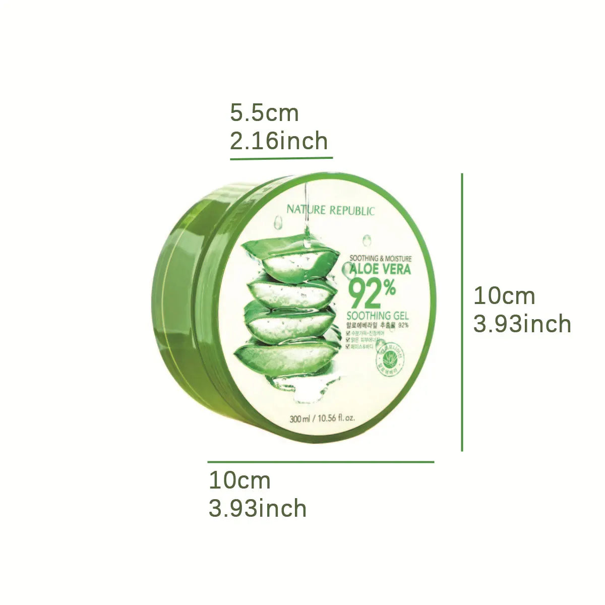 Nature Republic New Soothing Moisture Aloe Vera Gel,Basic Moisturizing,Deep Moisturizing,Korean Skincare，K-Beauty,Korean Makeup Vue