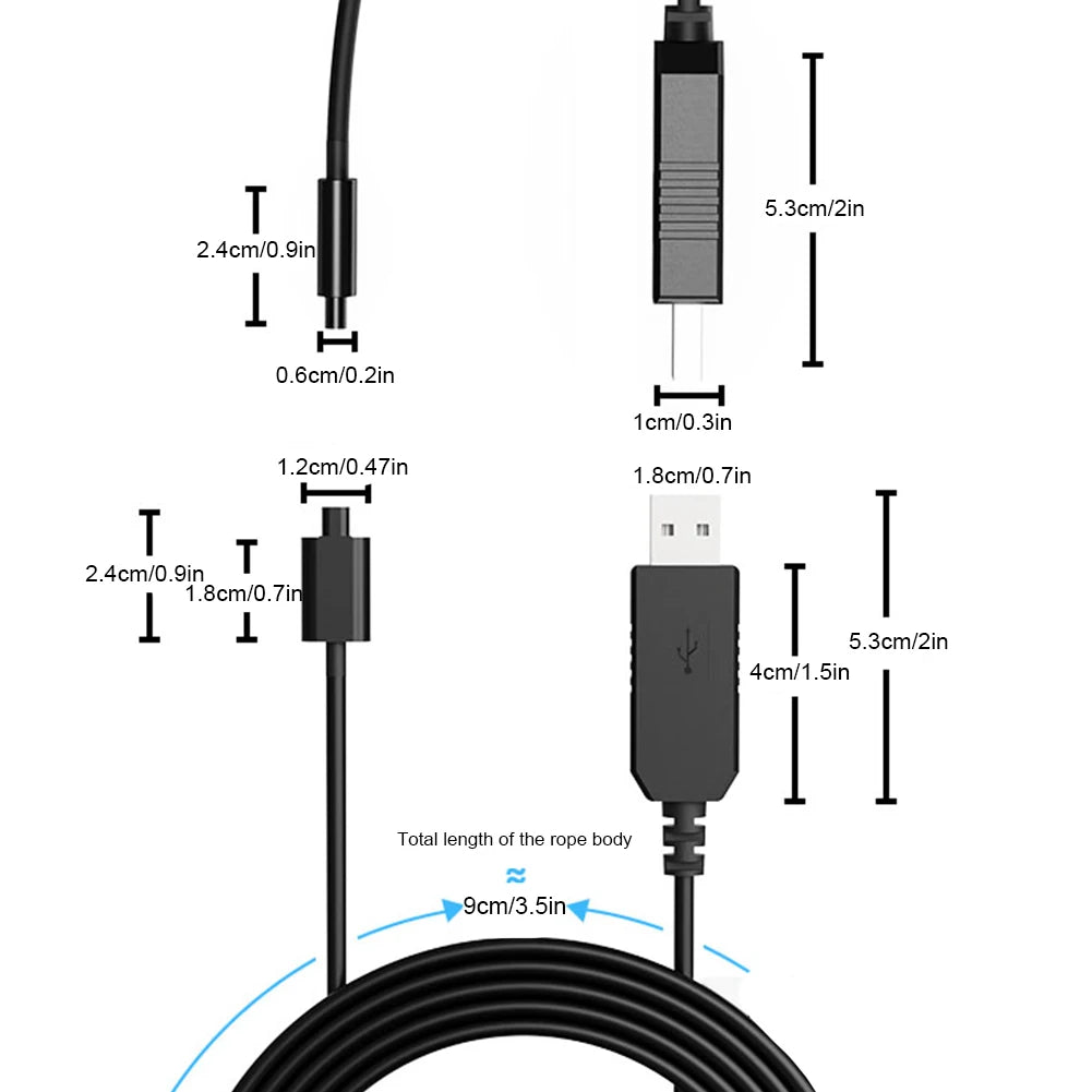 Di2 USB Charge Cable for Shimano 6870 9070 8050 8070 9150 XT XTR SM-BCR1/BCR2 Charger Adapter Replacement Battery Charger Vue