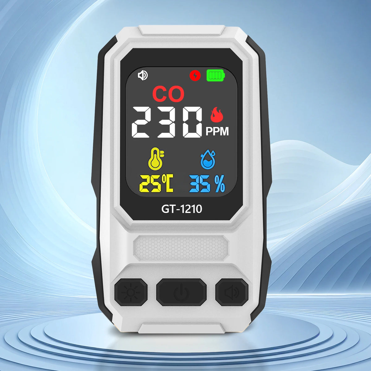 Portable CO Detector with Temp & Humidity LCD – ATUOTIN CO Gas Detector Vue