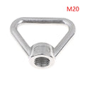 M8 M10 M12 M14 M16 M20 M24 304 Stainless Steel Triangle Lifting Eye Nut Trapezoid Thread Rings Fit For Handle Bolts Vue A6