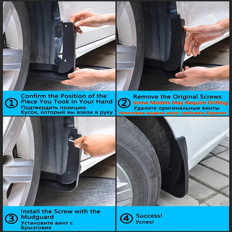 4PCS For Volvo EX40 Accessories 2024 2025 2026 Car Mudguard Mudflaps Anti-splash Mud Flap Mud Guard Wheel Fender Part Auto Tools Vue