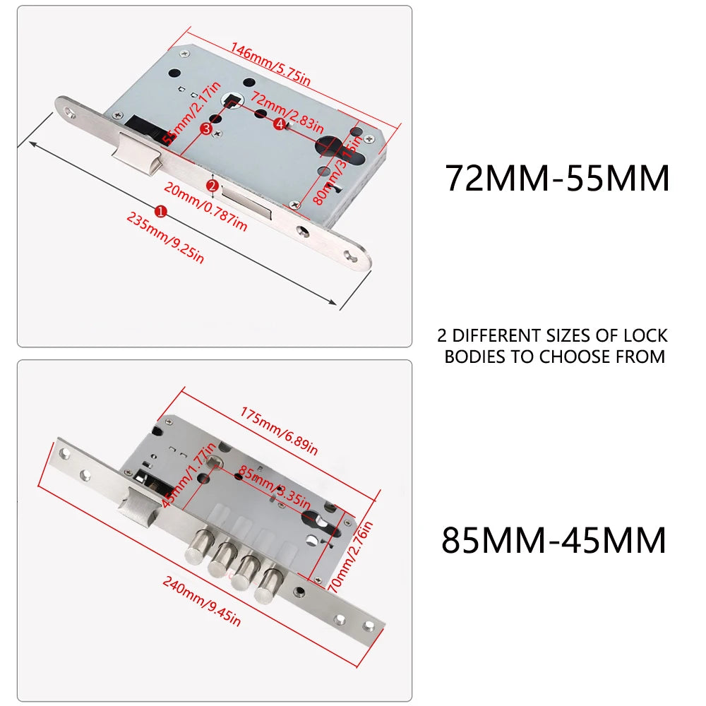 High quality 304 stainless steel Split door lock handle Fire door handle Brushed surface Multiple appearances Vue