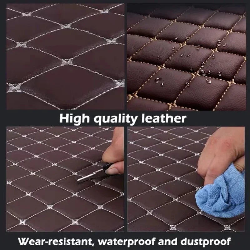 Custom Car Floor Mats For Tesla Model X 5/6/7seats 2016-2026 Foot Coche All Weather Auto Accessories Foot Leather Carpets Vue