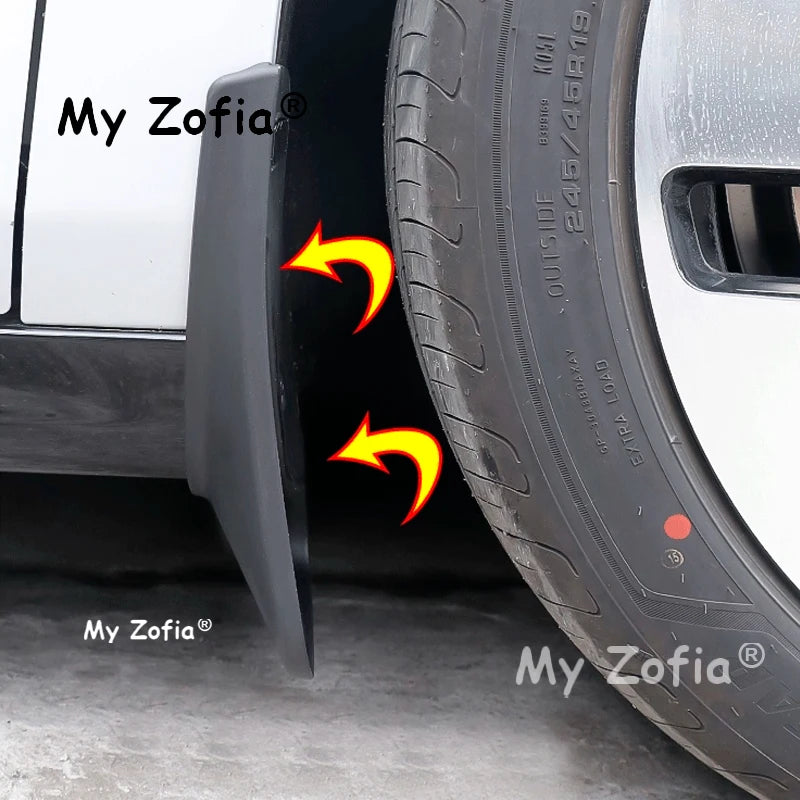For Geely Galaxy E8 2025 2026 Car Mudguards Plastic Fender Cover Flares Splash Guard Cover Exterior Mud Flaps Auto Accessories Vue