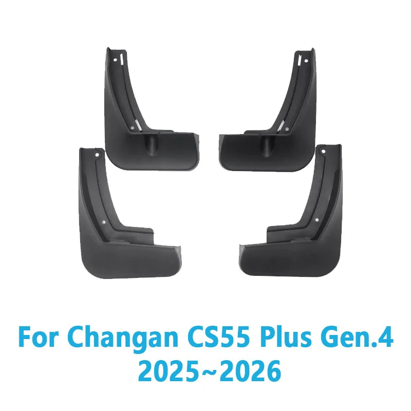 4PCS For Changan CS55 Plus MK4 2025 2026 Car Mudguards Mudflaps Anti-splash Flap Front Mud Guard Fender Auto Tools Accessories Vue 4pcs