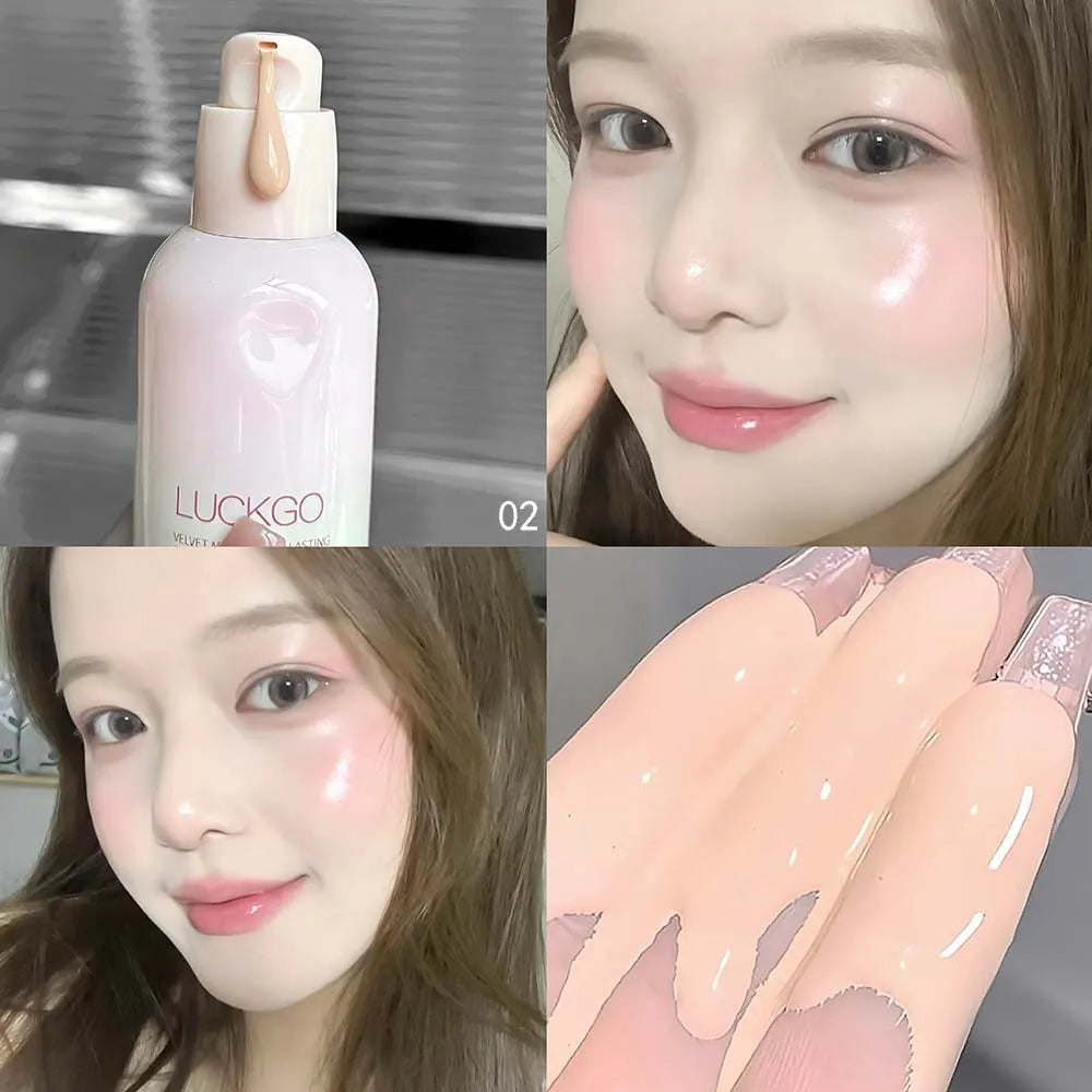 1 Pcs Natural Smooth Creamy Liquid Foundation Long Lasting Waterproof Even Skin Concealer Face Liquid Foundation Makeup Cosmetic Vue 02