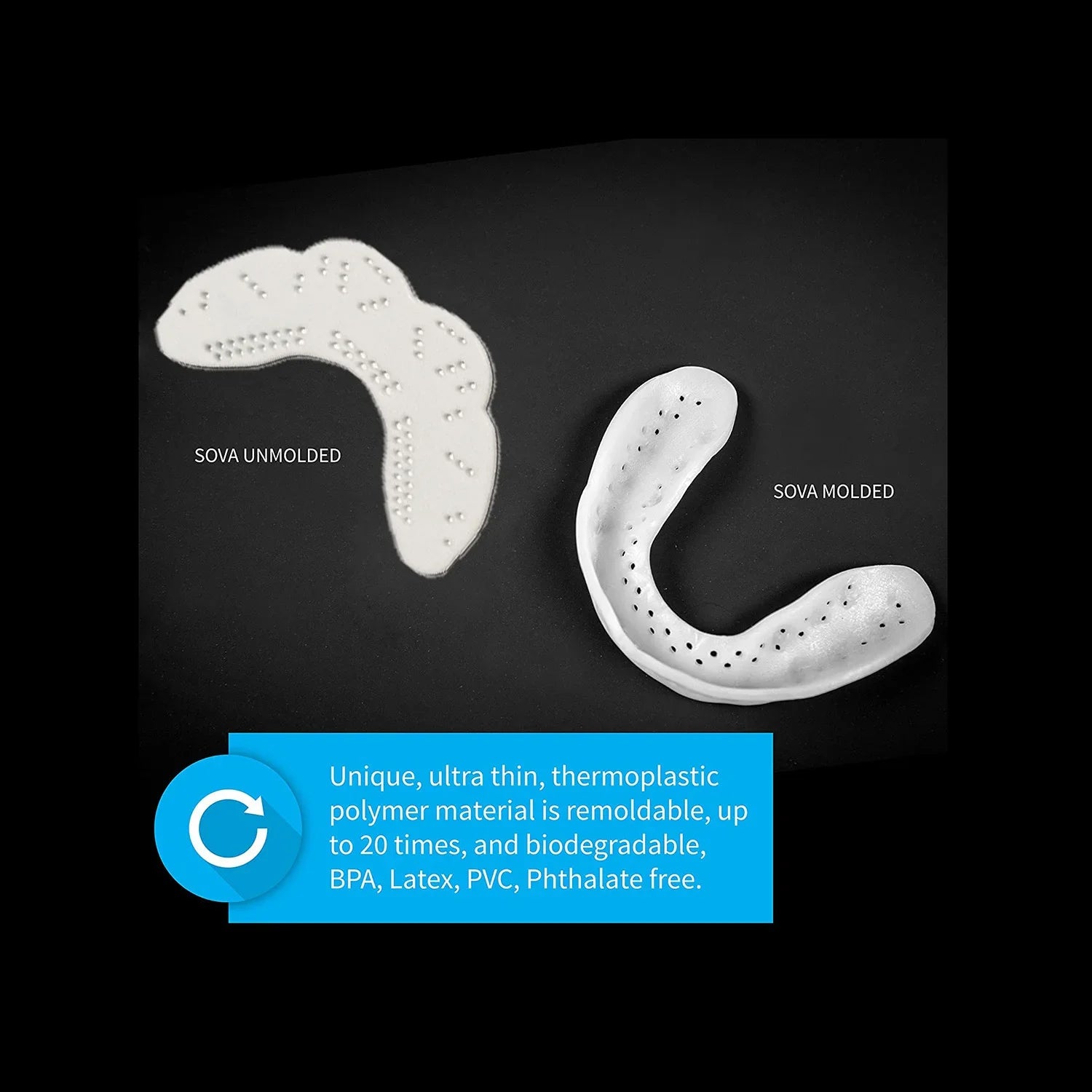 Food Grade EVA Mouth Guard Clenching Grinding Teeth At Night