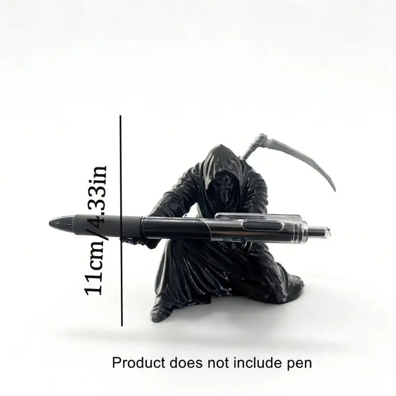 3D Printed Plastic Angel Pen Stand Desktop Organiser Rack Pen Holder Plastic Non-Slip Base Stable Desktop Organizer Gift Idea Vue Black