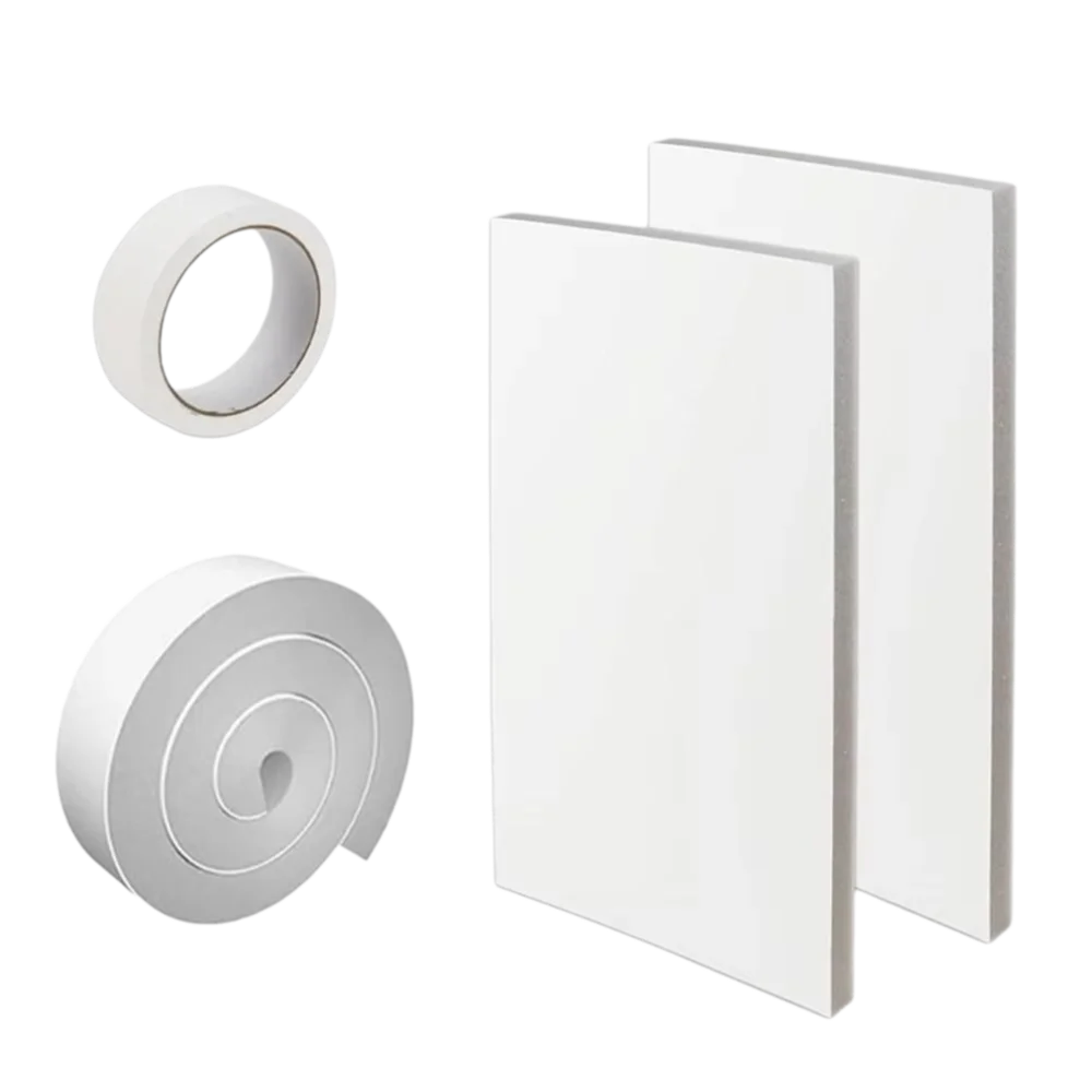 Gap Kit EVA Material Foam Panels With Tape Heat Insulation Insulation Panel Dustproof Windproof Insulation Board Home Use Vue White