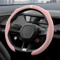 Fashion Suede Car Steering Sheel Cover For Opel OPCline ASTRA CORSA INSIGNIA MOKKA VECTRA Tigra Adam Combo Zafira Vivaro Cross Vue Pink