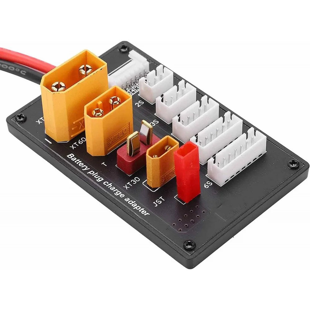 XT30 XT60 XT90 JST T Connector Lipo Battery Multi Charger Board 2-6S Parallel Charging Module for Imax B6 B6C Charger Vue