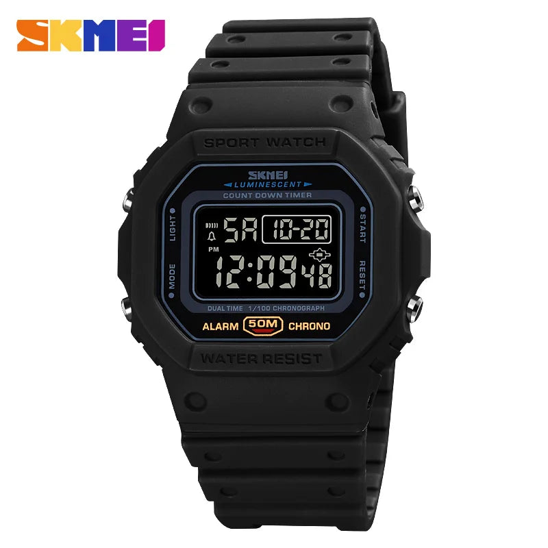 SKMEI 1628 Men's Digital Sports Watch – LED, Waterproof Digital Sports Watch Vue
