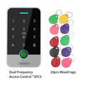 IP67 Access Control Door system Tuya RFID 125K 13.56Mhz NFC Bluetooth Fingerprint Keypad work with Wifi Gateway M1 Remote Unlock Vue S200A-Mkey