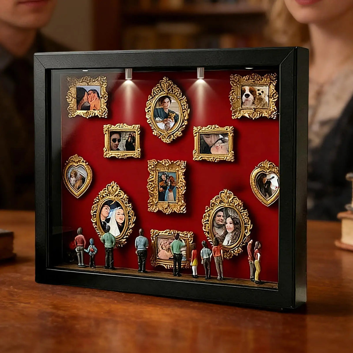 Small Museum Display Box DIY Mini Fugurine DIY Decor Mini Museum Shadow Frame for Wedding Birthday Holiday Apartment Farmhouse Vue