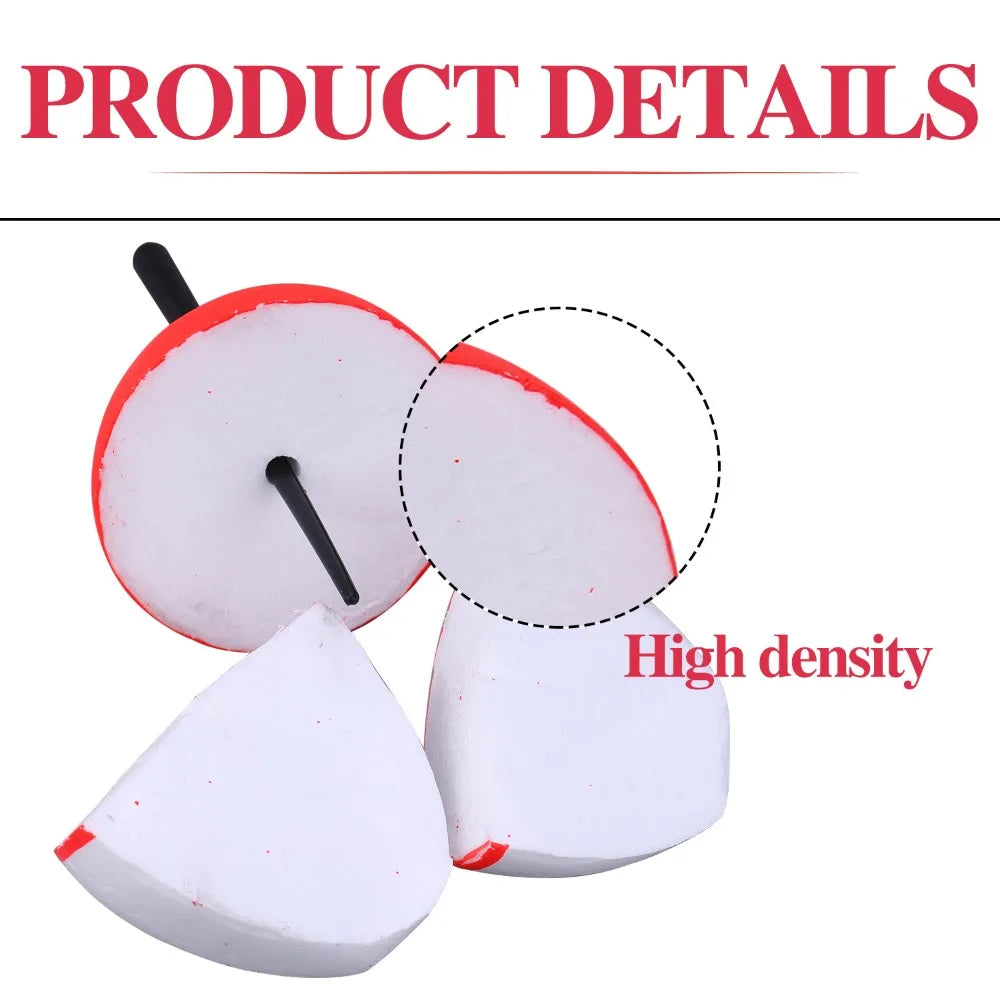 0.5g-60g High Hardness Buoy Float Hard Foam EVA Fishing Bobber Red And White Float Fishing Floats Floating Buoy Vue