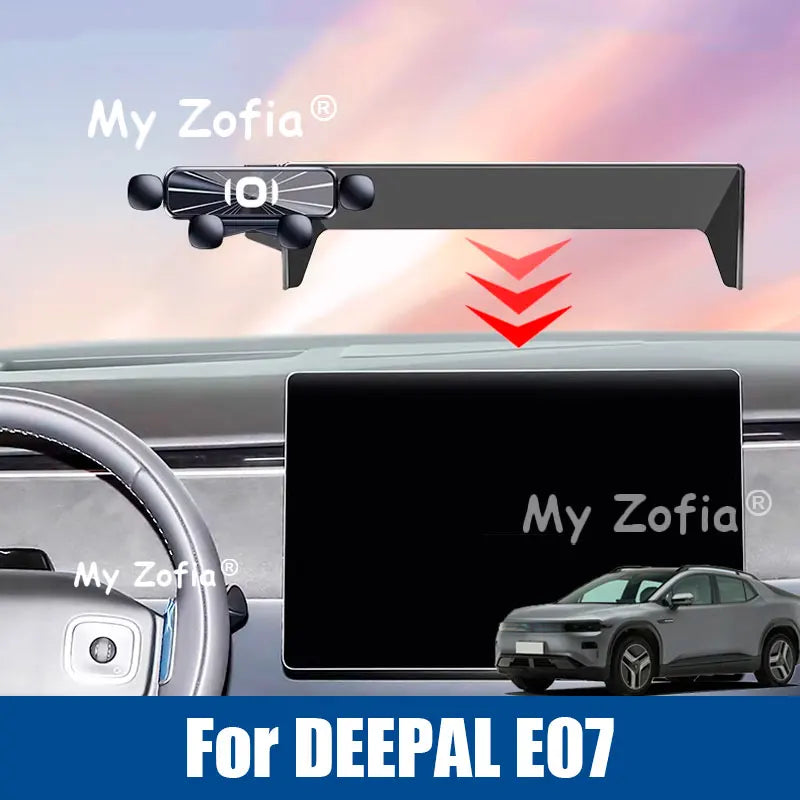For DEEPAL E07 2025 2026 Car Styling Mobile Phone Holder Screen Mount Gravity Bracket Stand Auto Modified Accessories Vue