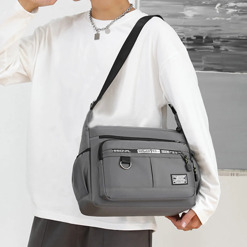 Men's Business Single-shoulder Bag Suitable Trips Work Made Nylon