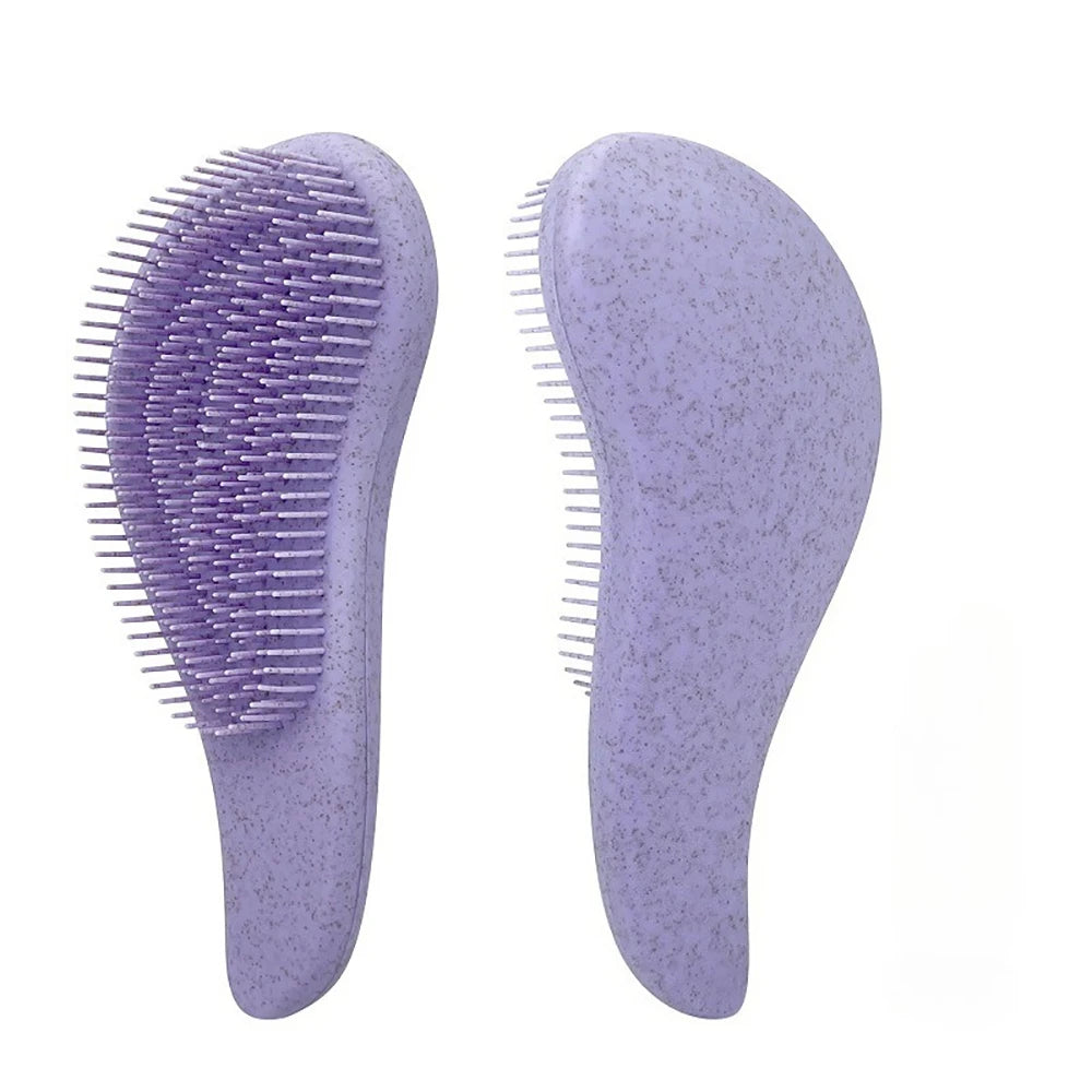 1pc Magic Detangling Hair Comb Anti Static Hairdressing Comb Girls Hair Comb Scalp Massage Hair Brush Hair Styling Accessories Vue PURPLE