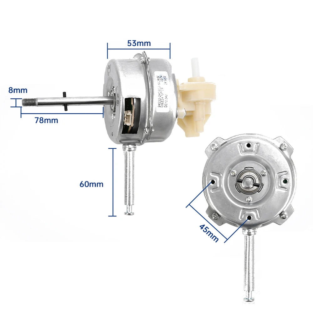 DC9-28V Brushless Motor DC Low Voltage 3/4 Gear/Stepless Speed Regulation Motor for Table Fans/Floor Fans and Wall-mounted Fans Vue